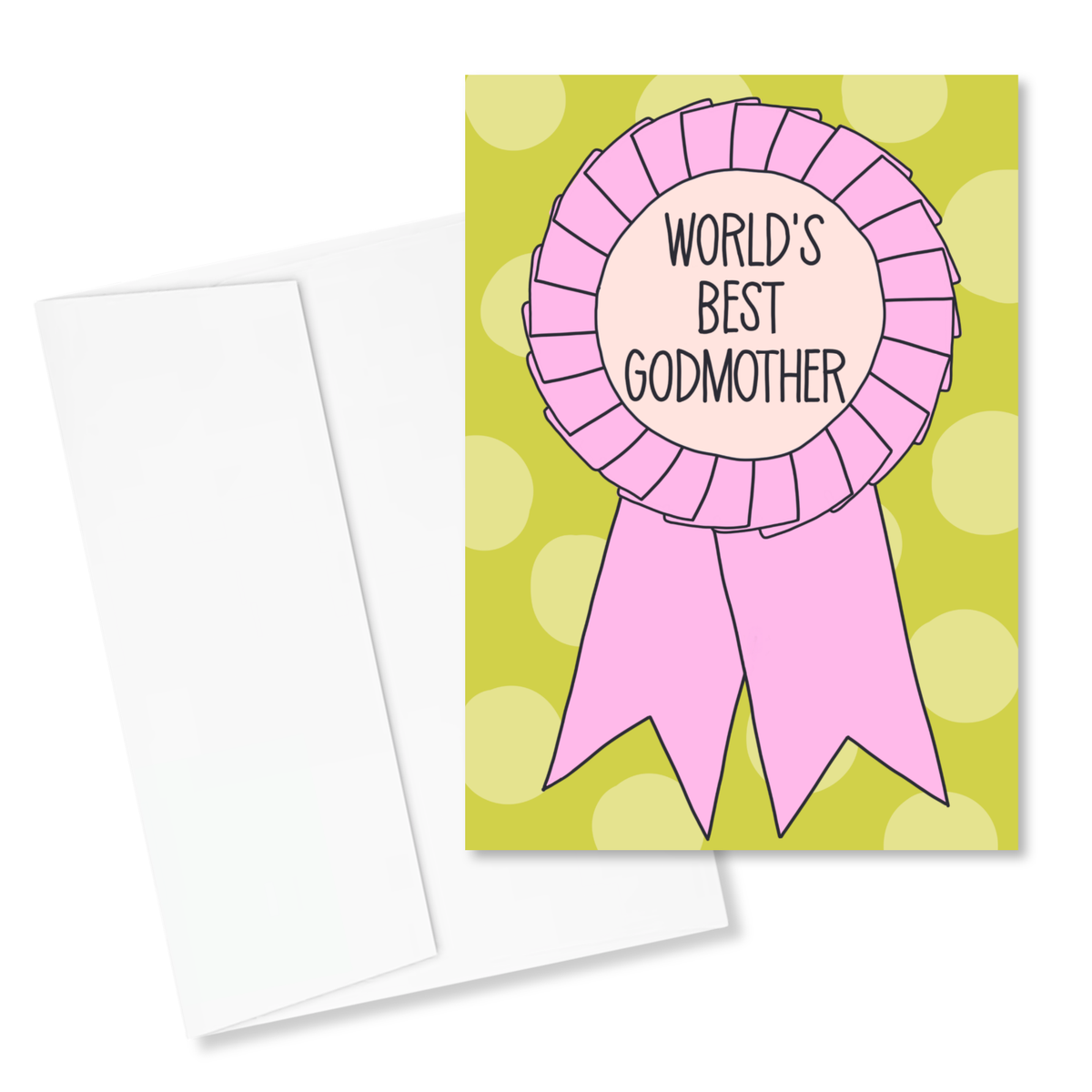 World's Best Godmother 5x7" Card