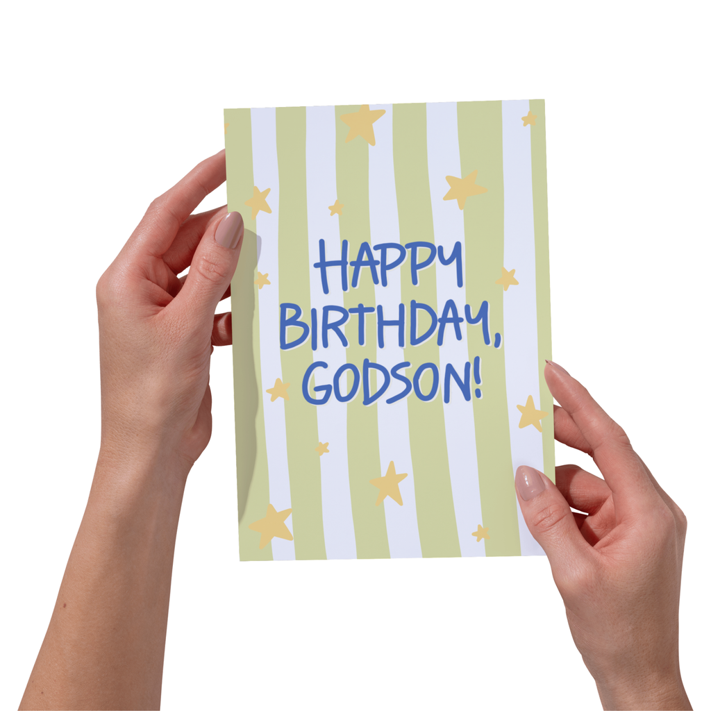 Happy Birthday, Godson 5x7" Card
