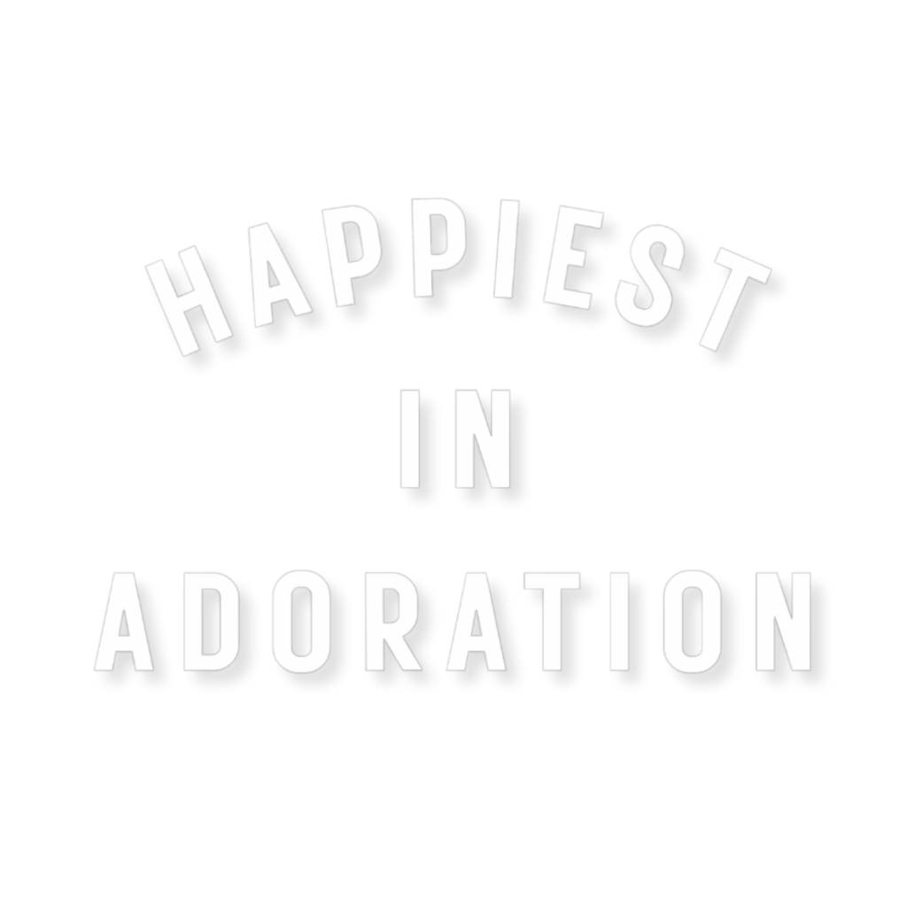 Happiest in Adoration Sticker - Transparent