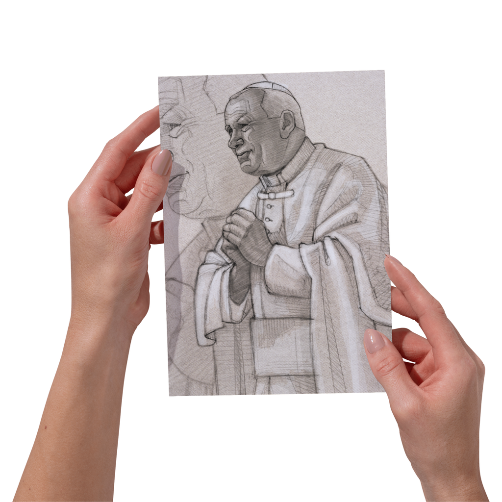 Pope Saint JPII 5x7" Card
