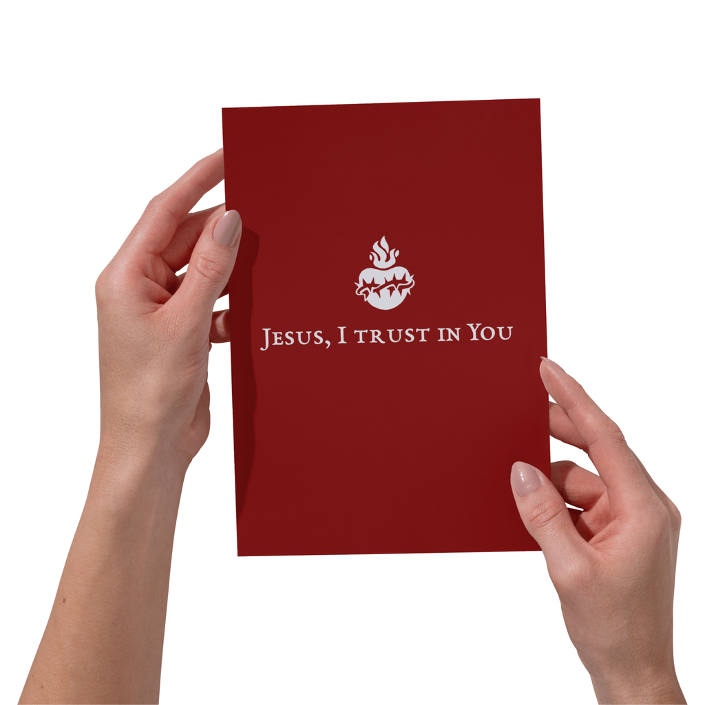 Jesus I Trust in You 5x7" Card