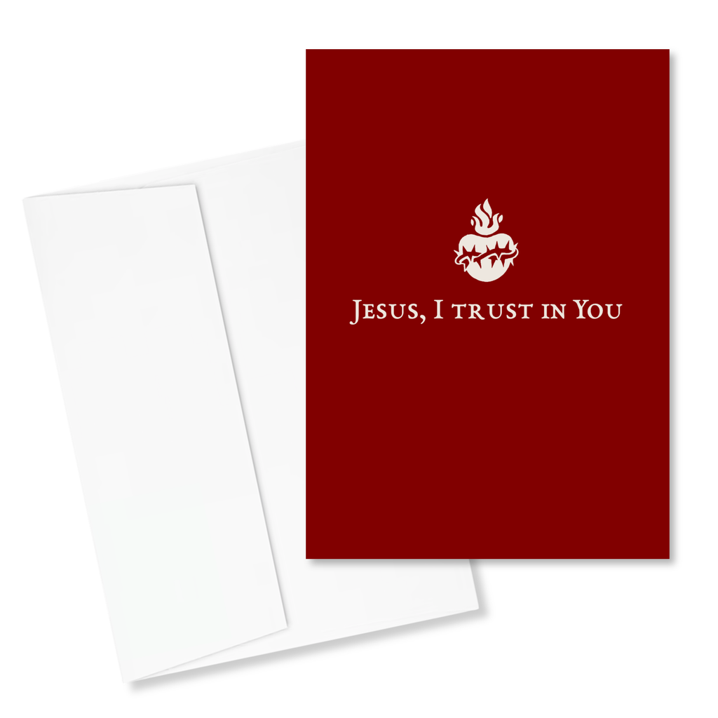 Jesus I Trust in You 5x7" Card