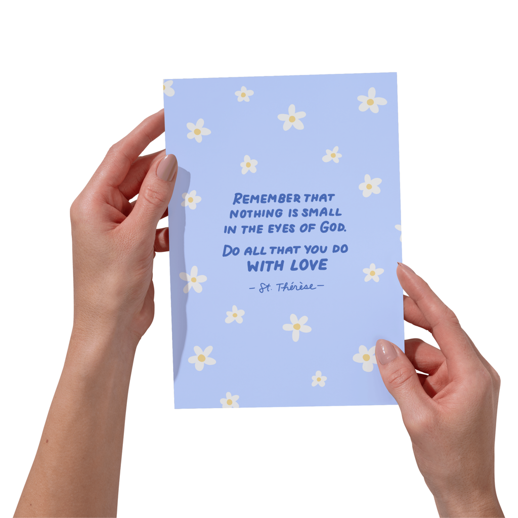 St. Thérèse Quote 5x7" Card