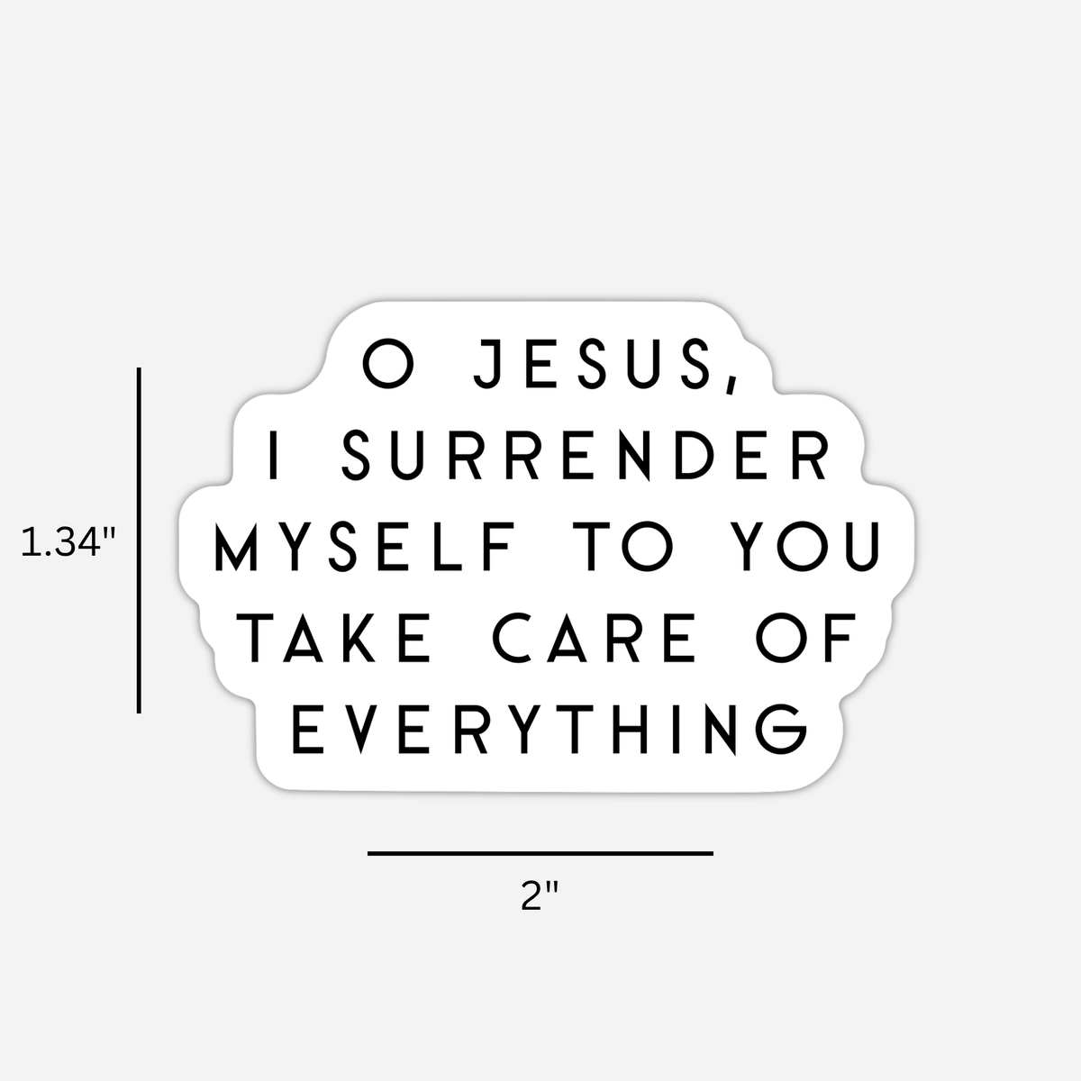 Surrender Prayer Sticker