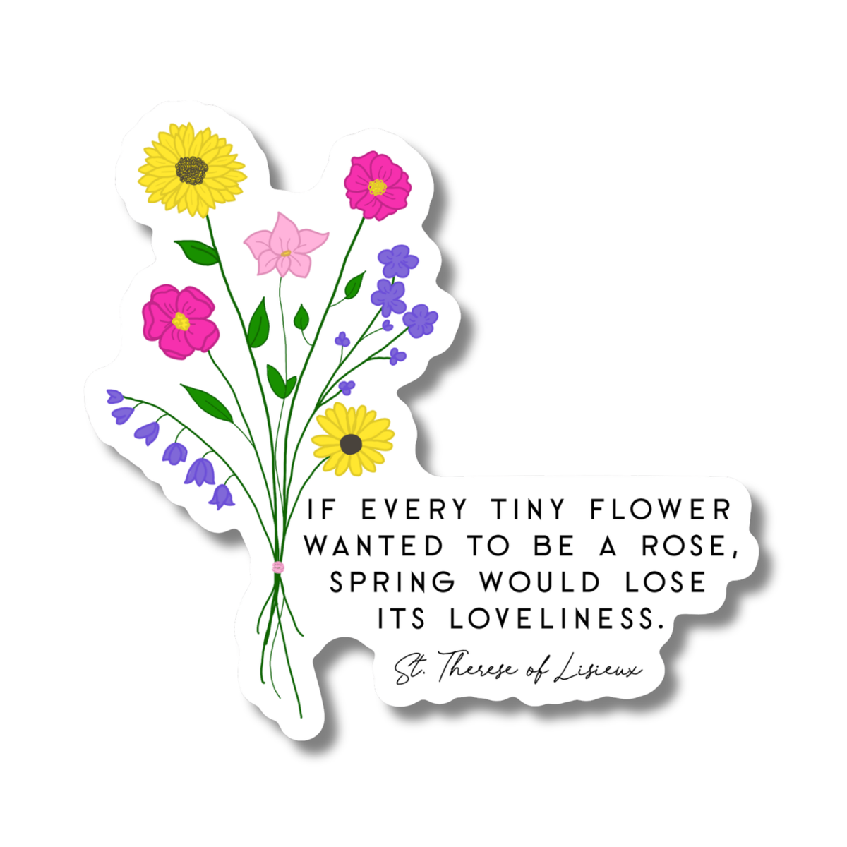 St. Thérèse Quote Sticker