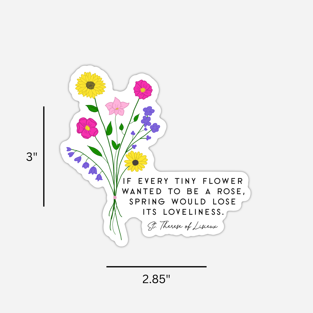 St. Thérèse Quote Sticker