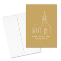 At Church, You're Family 5x7" Card